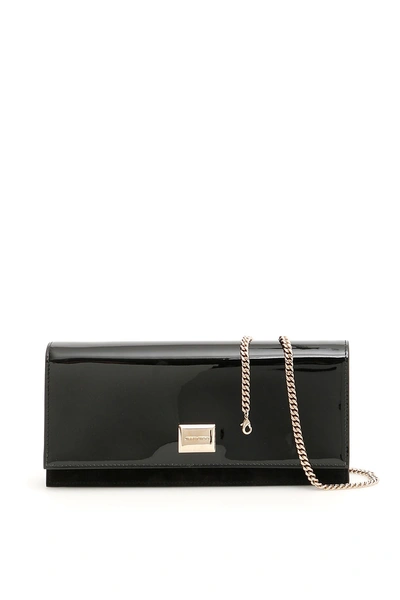 Shop Jimmy Choo Lilia Clutch In Black (black)