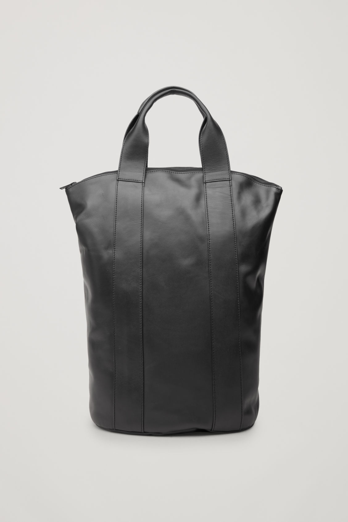 Cos Leather Tote In Black ModeSens