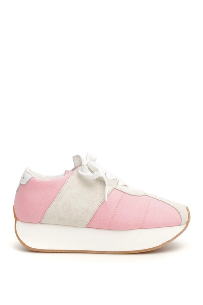 Shop Marni Big Foot Sneakers In Pink|rosa