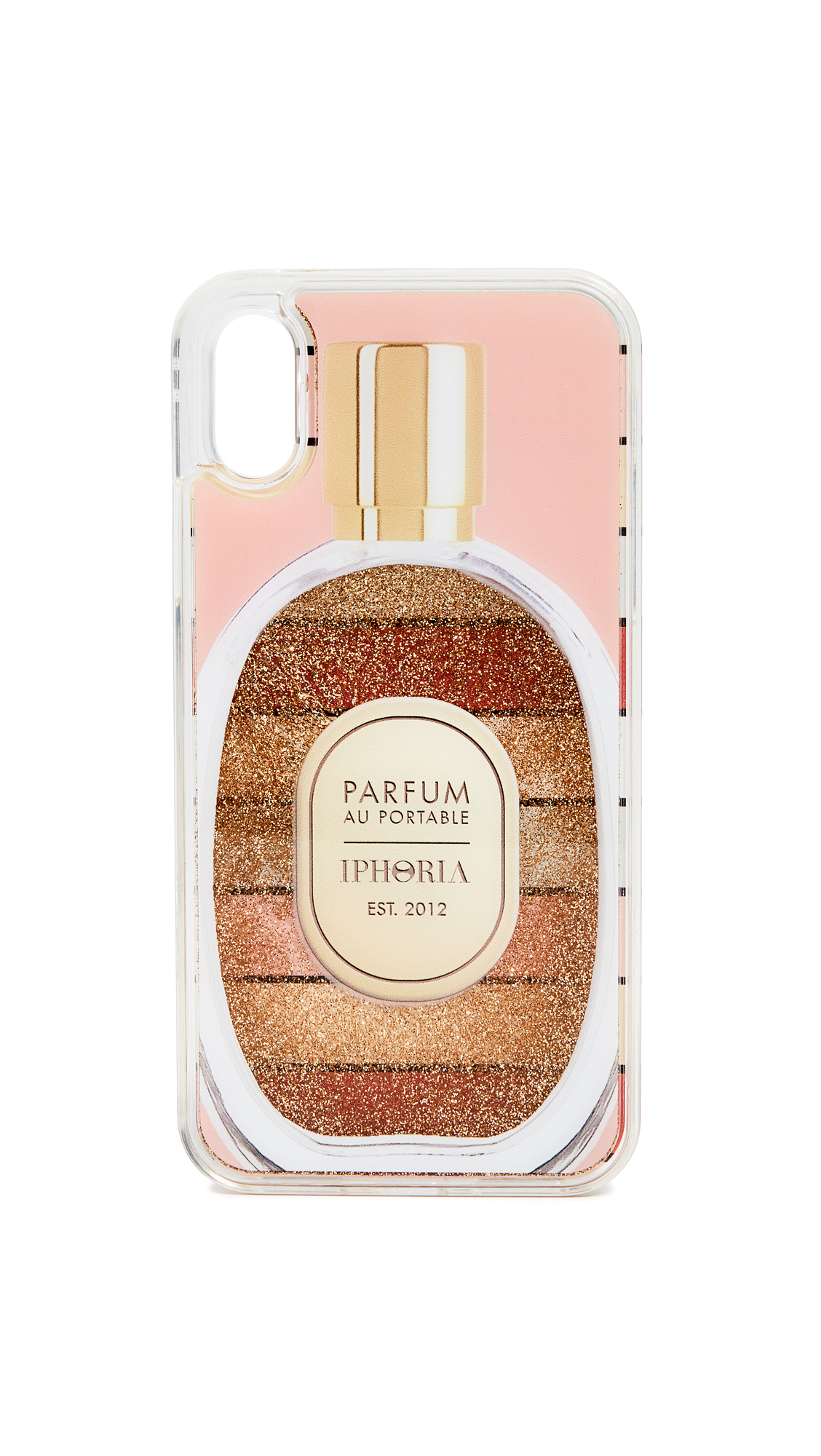 Iphoria Perfume Round Stripes Iphone Xs X Case In Coral Stripe Modesens