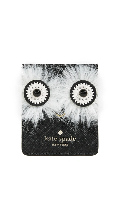 Shop Kate Spade Penguin Sticker Iphone Pocket In Black Multi