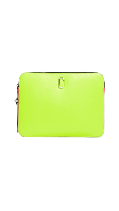 Shop Marc Jacobs 13" Computer Case In Yellow Multi