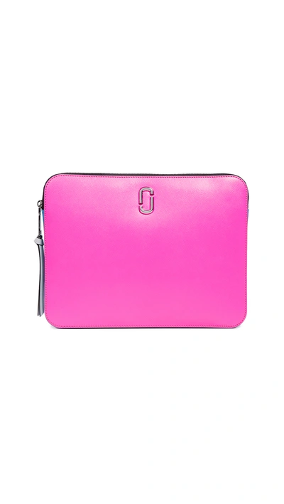 Shop Marc Jacobs 13" Computer Case In Pink Multi