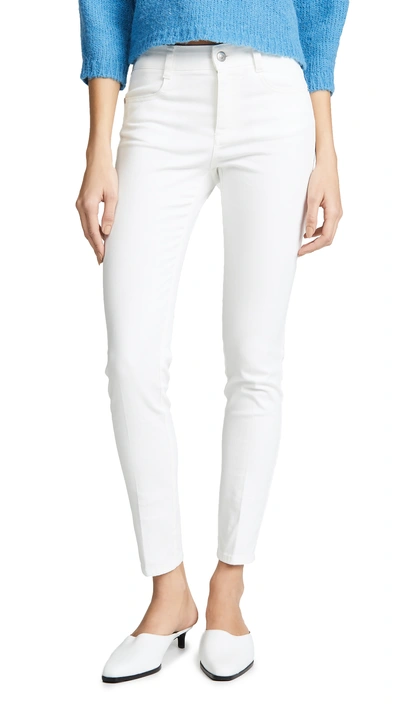 Shop Stella Mccartney Skinny Trousers In White