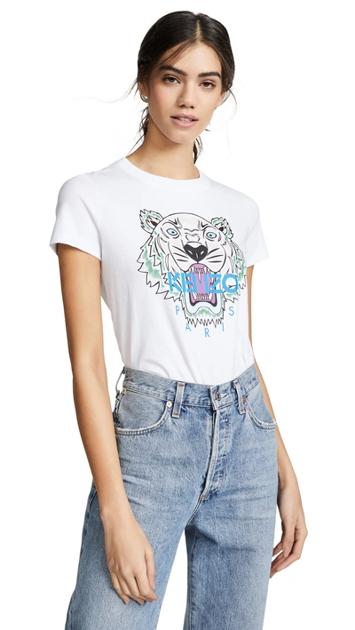 Shop Kenzo Tiger Classic T-shirt In White