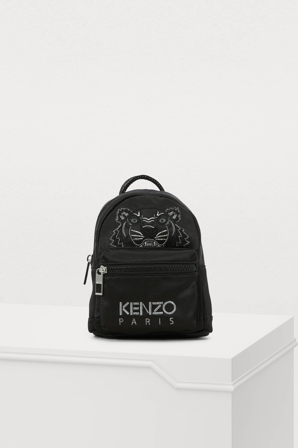 kenzo black mini tiger backpack