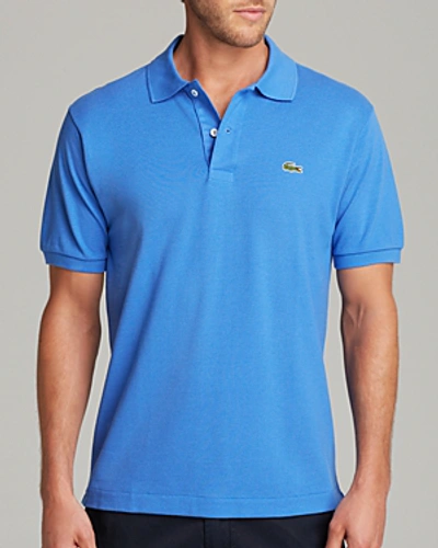 Shop Lacoste Pique Polo - Classic Fit In Royal Blue