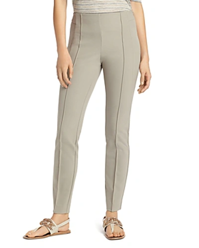 Shop Lafayette 148 Acclaimed Stretch Slim Pintuck City Pants In Partridge