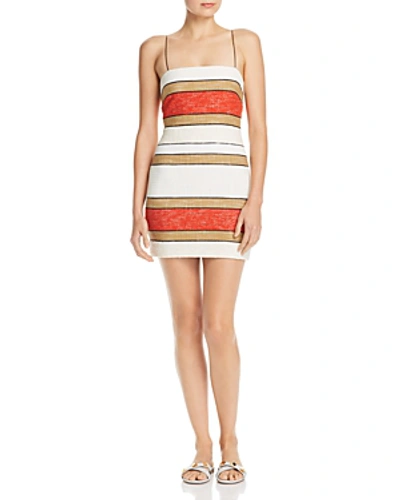 Shop Bec & Bridge Goldie Mini Dress In Multi Stripe