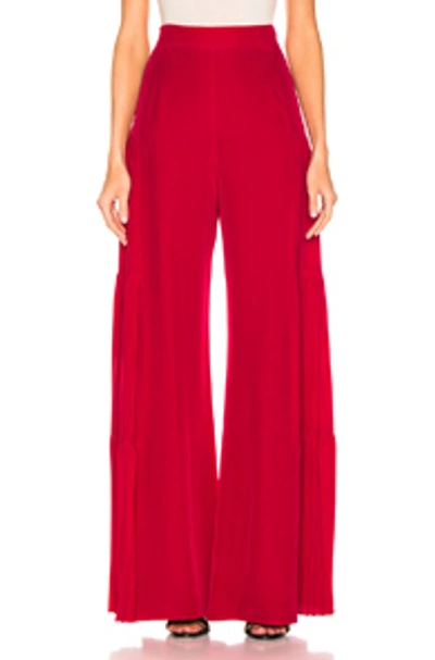 Shop Alexis Talley Pant In Red In Cherry