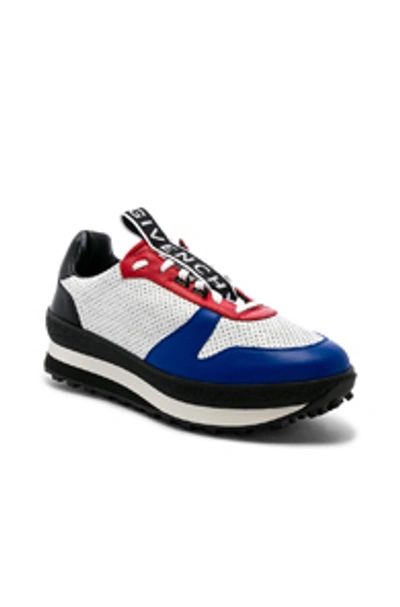 Shop Givenchy Tr3 Runner Sneakers In White, Red & Black