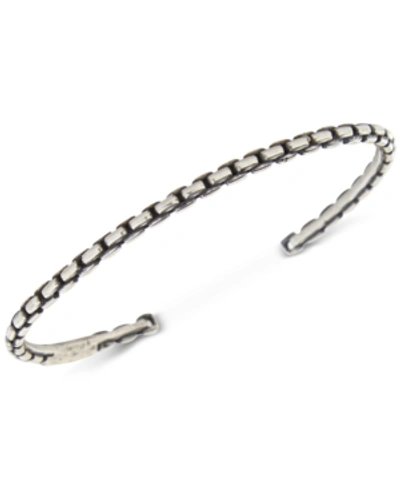 Shop Degs & Sal Men's Chain Cuff Bracelet In Sterling Silver