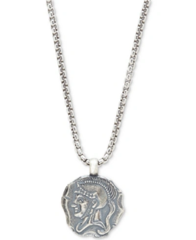 Shop Degs & Sal Men's Spartan Pendant Necklace In Sterling Silver