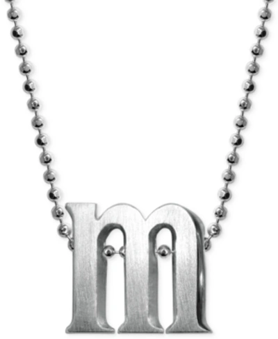 Shop Alex Woo Little Letter By  Initial Pendant Necklace In Sterling Silver In M