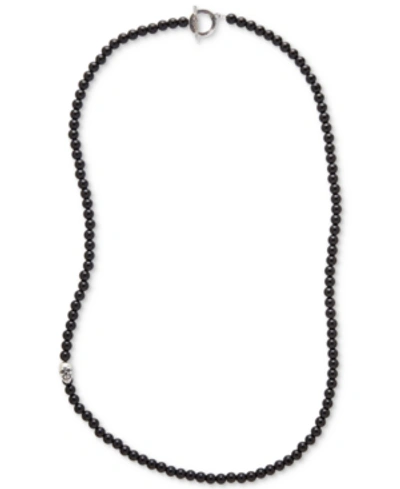 Shop Degs & Sal Men's Onyx Beaded Statement Necklace (also In Manufactured Turquoise)