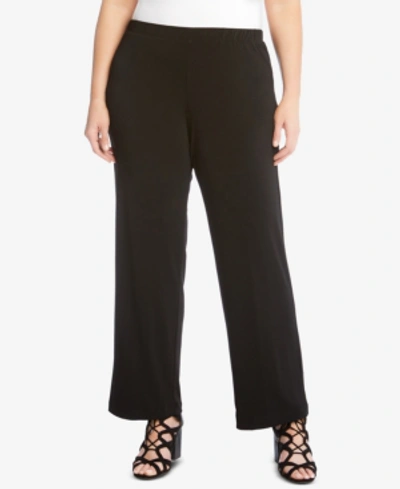 Shop Karen Kane Plus Size Pull-on Pants In Black