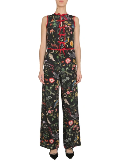 Shop Red Valentino Sleeveless Jumpsuit In Nero