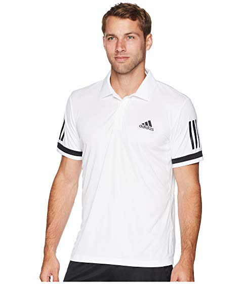 Adidas Originals Tennis Club 3-stripe Polo, White | ModeSens