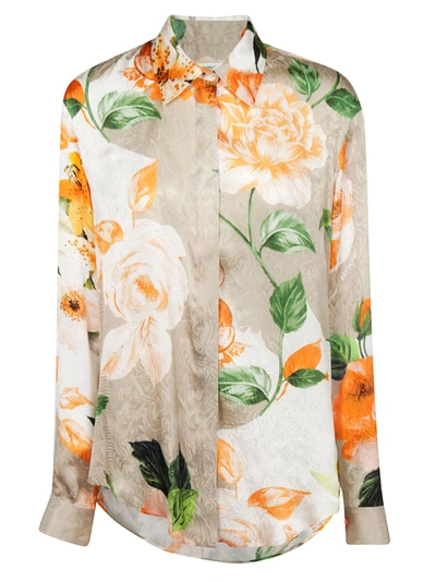 Shop Off-white Pattern Floral Shirt In Beige All Over