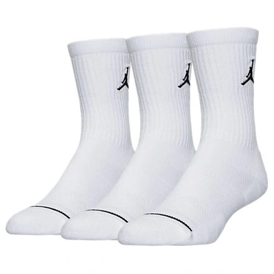 Shop Jordan Jumpman 3-pack Crew Socks In White