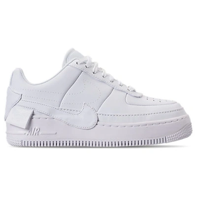 Shop Jordan Nike Women's Air Force 1 Jester Xx Casual Shoes In White Size 8.0 Leather