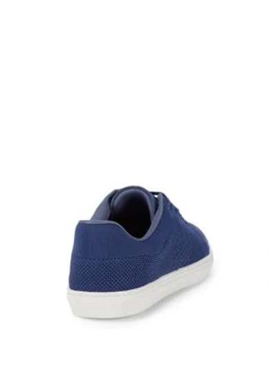 Shop J/slides Low-top Lace-up Sneakers In Navy