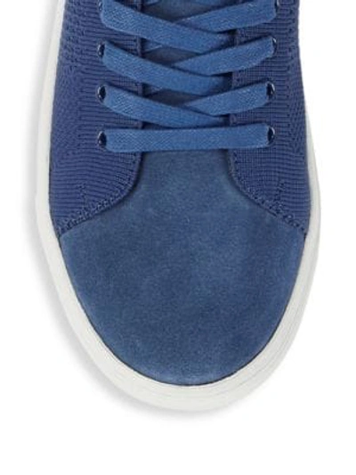 Shop J/slides Low-top Lace-up Sneakers In Navy