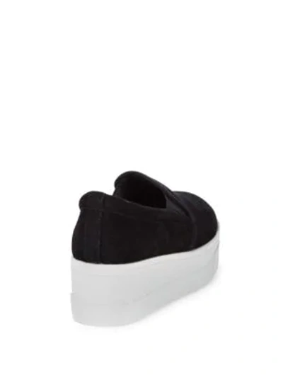 Shop J/slides Suede Platform Sneakers In Black Sued