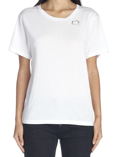 Shop Saint Laurent Coer T-shirt In White