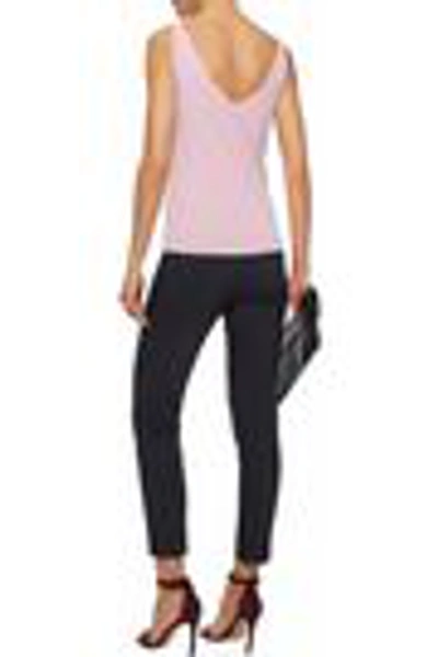 Shop Iris & Ink Jamie Stretch-knit Tank In Baby Pink