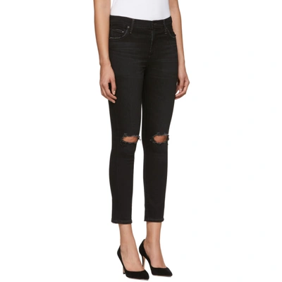 Shop Citizens Of Humanity Black Rocket Crop High-rise Skinny Jeans In Siren