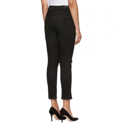 Shop Citizens Of Humanity Black Rocket Crop High-rise Skinny Jeans In Siren