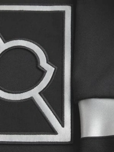 Shop Moncler Reflective Logo Sweatshirt In Black