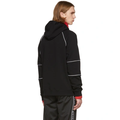 Shop Givenchy Black Contrast Piping Hoodie