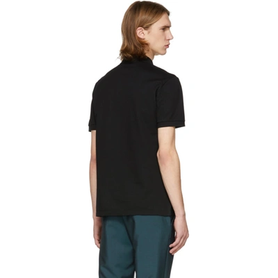 Shop Givenchy Black Reverse Logo Polo In 001 Black