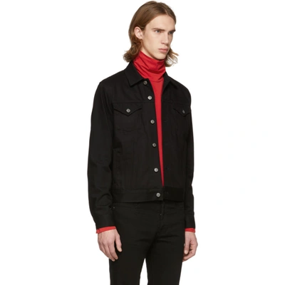 Shop Givenchy Black Denim 4g Webbing Jacket