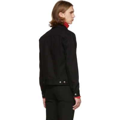 Shop Givenchy Black Denim 4g Webbing Jacket