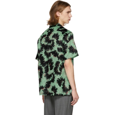 Shop Givenchy Black And Green Printed Shirt