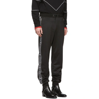 Shop Givenchy Black 4g Bands Lounge Pants In 001 Black