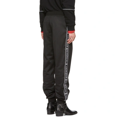 Shop Givenchy Black 4g Bands Lounge Pants In 001 Black