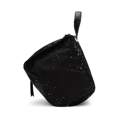 Shop Givenchy Black Stencil Pandora Messenger Bag In 004 Blk/wht