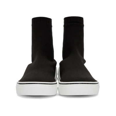 Shop Givenchy Black And White George V Sock Sneakers In 001 Black