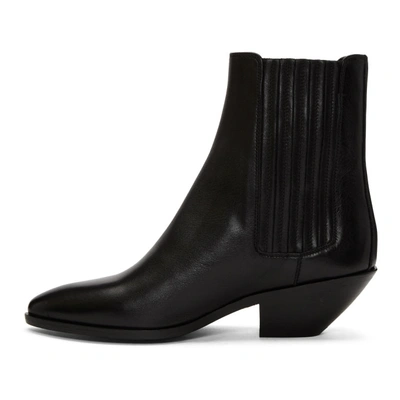 Shop Saint Laurent Black West Chelsea Boots