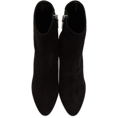 Shop Saint Laurent Black Suede Loulou Boots In 1000 Black