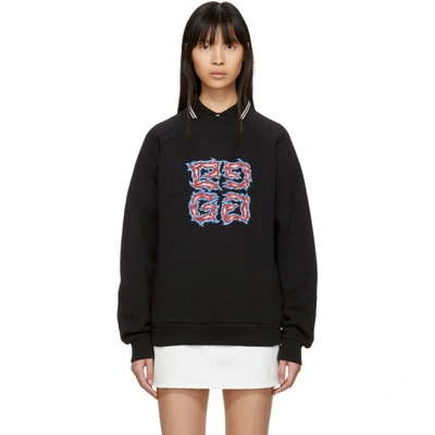 Shop Givenchy Black 4g Sweatshirt In 001 Black
