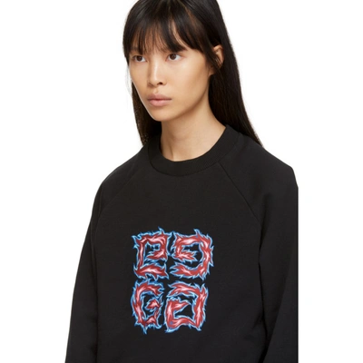 Shop Givenchy Black 4g Sweatshirt In 001 Black