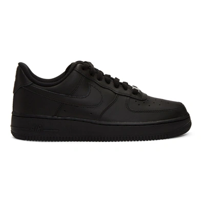 Shop Nike Black Air Force 1 07 Sneakers In 001 Black