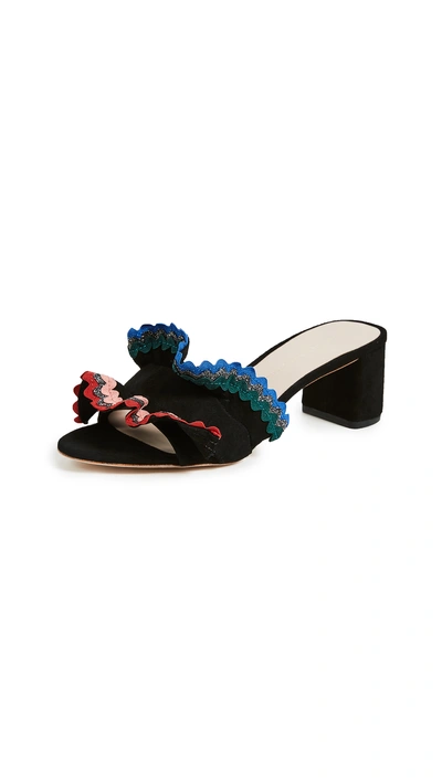 Shop Loeffler Randall Vera City Slide Sandals In Black/multi