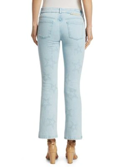 Shop Peserico The Skinny Light Wash Flare Jeans In Azzurro Blue