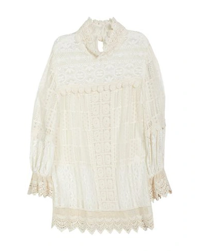 Shop Anna Sui Blouses In Beige